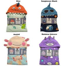 Member's Mark Kids 100% Cotton Terry Cloth Hooded Towel With Hand Pockets