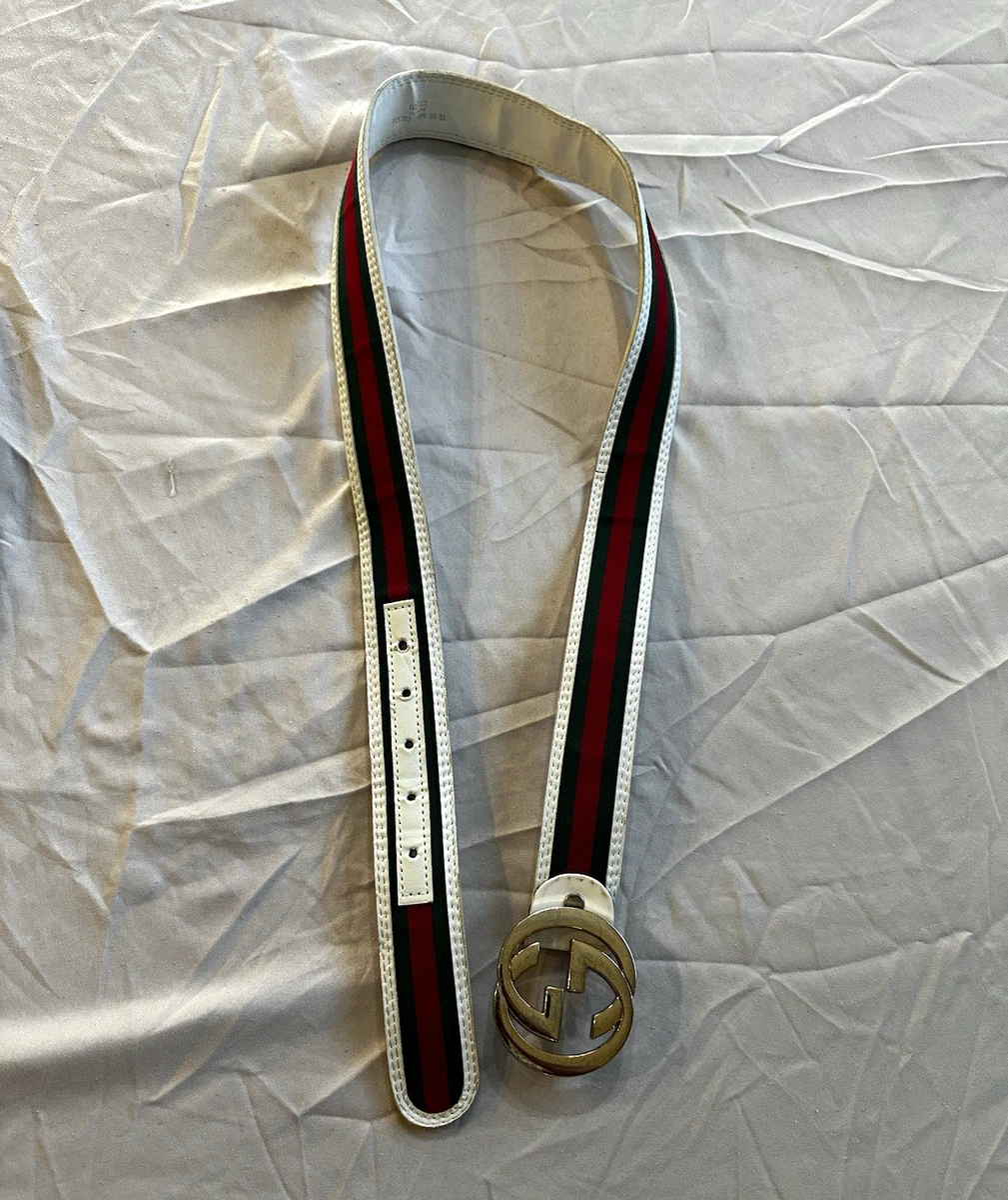 Gucci Leather White Belts for Men for sale | eBay