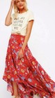 New Condition Spell and the Gypsy Lovebird Half moon Maxi skirt in Rose