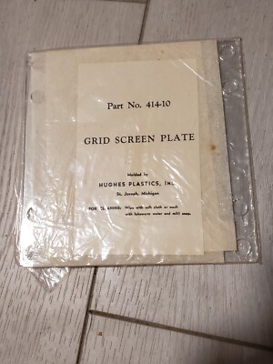 New Heathkit O-8 Oscilliscope Grid Plate Screen #414-40 NOS- Hughes Plastics