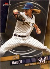 2019 Finest #94 Josh Hader Milwaukee Brewers