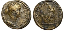Faustina Jr., 147 - 175 AD, AE Diassarion of Pautalia, Demeter