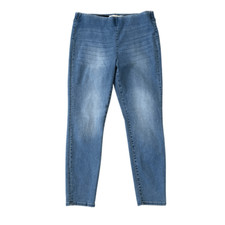 Soft Surroundings Women’s Jeans Blue Denim Skinny Tapered Pull On Casual Sz L