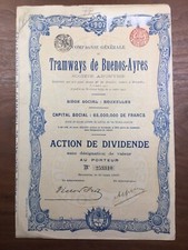 Argentinien Straßenbahnen Buenos Ayres 1907 Brüssel Belgien Von Donker Selten