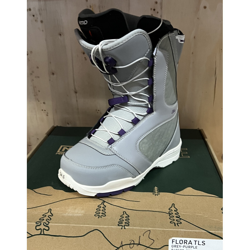 NITRO Flora Tls Grey-Purple Größe MP240 US6.5 EU37 1/3 UK5.0 Boots Snowboard