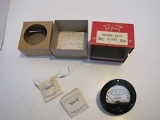 VTG NOS TRIPLETT MODEL 321-T DC 0-500 UA GAUGE IN ORIGINAL BOX