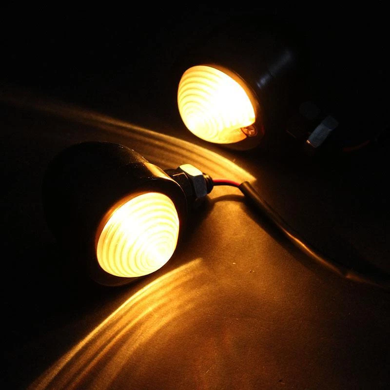 2x Luz de señalización de giro de bala para motocicleta Yamaha Virago XV 250 500 535 700 750 Foto 4 de 4