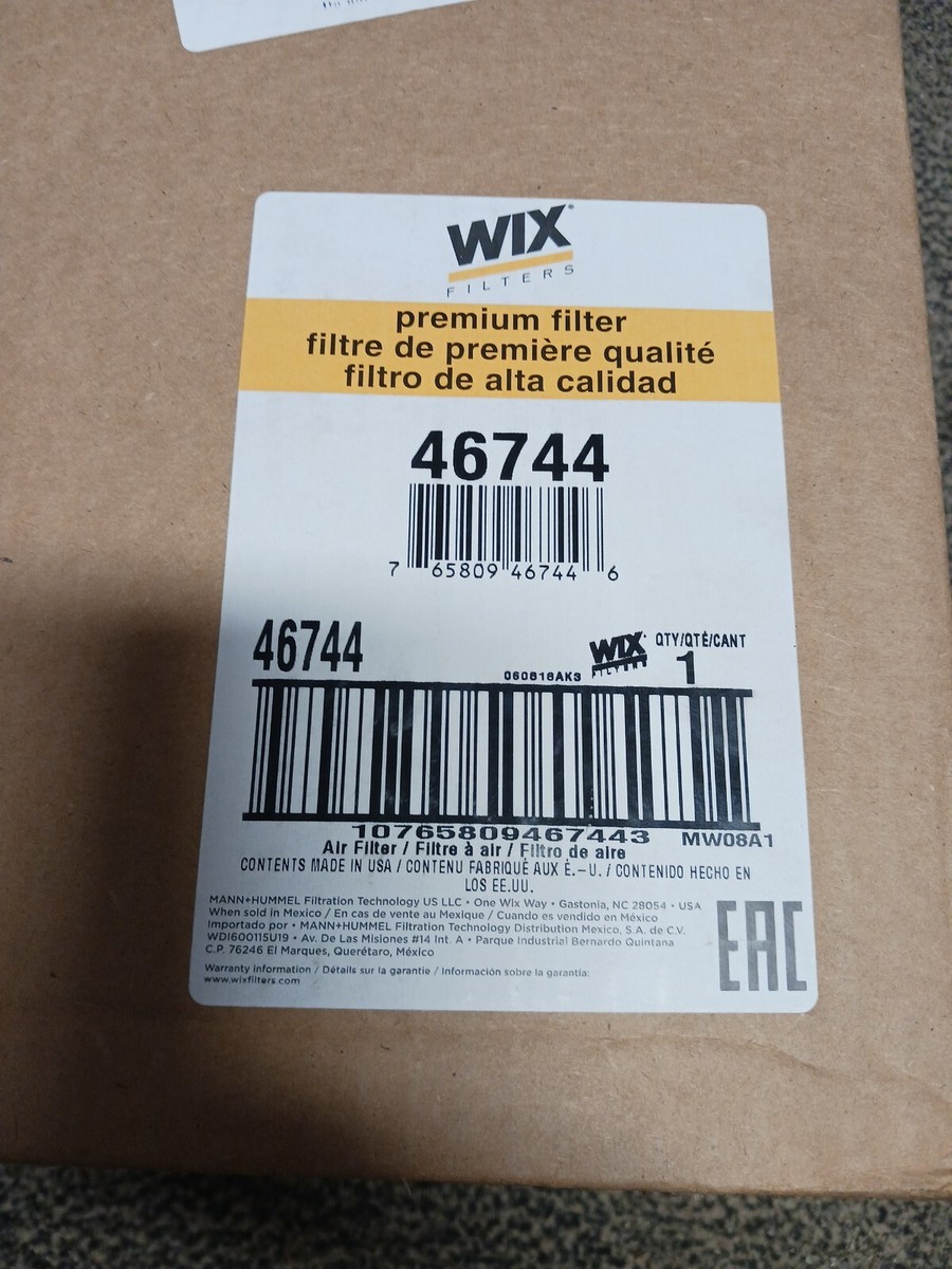 Dooson Air Filter Wix 46744 474-000040 | eBay