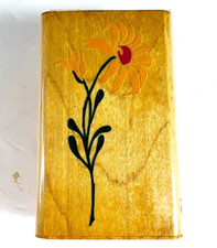 Vintage Rubber Stampede Delightful Daisy Rubber Stamp Flower Z354E Stem Plant