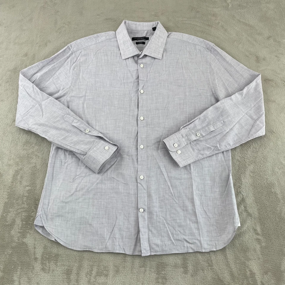 John Varvatos Shirts Men 16.5 32/33 Large Multi Slim Fit Long Sleeve Lot of 3 - Image 2 of 4