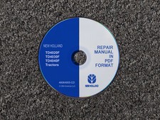 New Holland TD4020F TD4030F TD4040F Trattori Manuale di servizio riparazione CD 48064955
