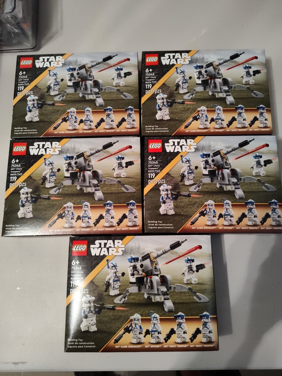 LEGO Star Wars: 501st Clone Troopers Battle Pack (75345) Lot Of 5
