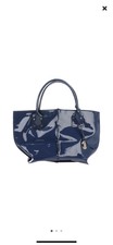 Sale Orciani Blue Patent Leather Handbag