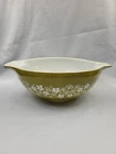 Vintage Pyrex Cinderella Bowl Spring Blossom Green Crazy Daisy 1970s          E