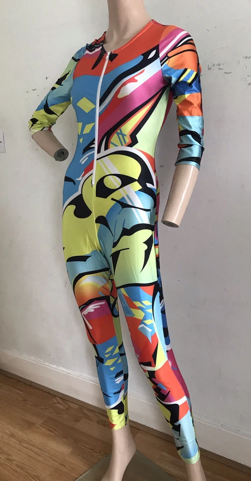 TRAJE DE GATO ARCO IRIS DISFRAZ FESTIVAL FIESTA COSPLAY ESCENARIO CONJUNTO PEQUEÑO REINO UNIDO 8 UE 36 Foto 2 de 4