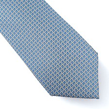 Alfani Men's Dawson Mini-Geo Tie Necktie Modern Slim 2 3/4" Denim Blue 55