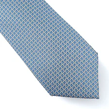 Alfani Men's Dawson Mini-Geo Tie Necktie Modern Slim 2 3/4" Denim Blue $55