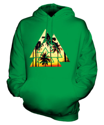 VALKNUT SOMMER PALMEN UNISEX HOODIE TOP GESCHENK STRAND MODE