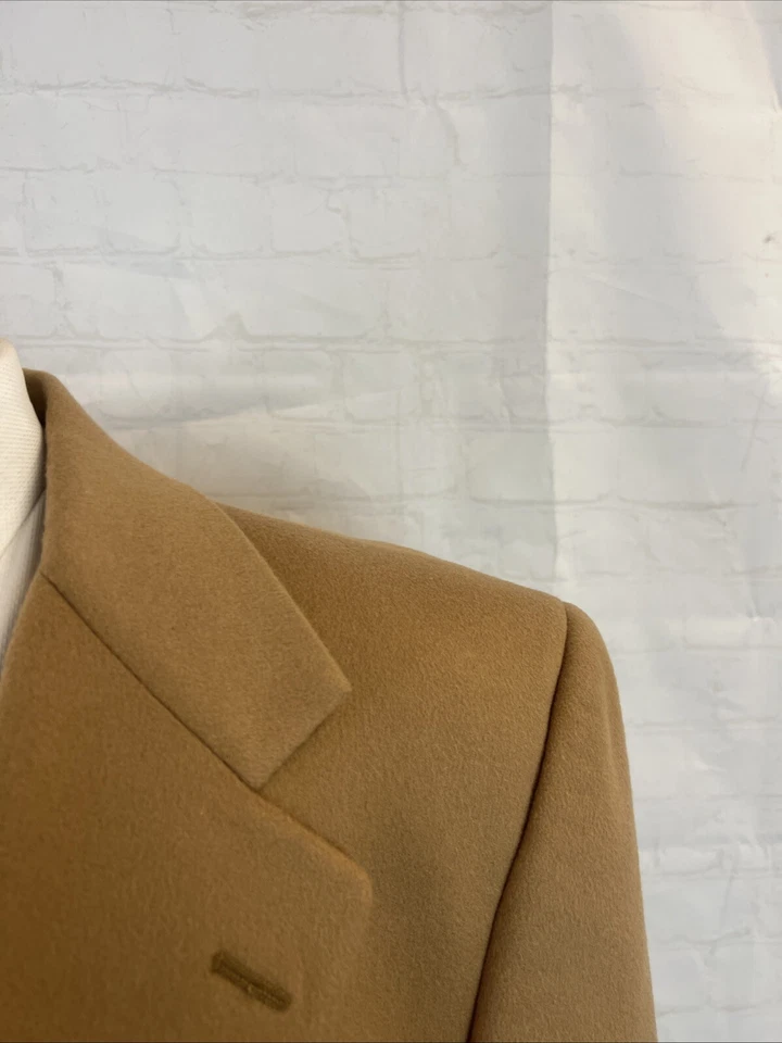 ОСЕНЬ/ЗИМА LORO PIANA Nordstrom мужской бежевый твердый кашемир блейзер 44R $3895 - Изображение 2 из 4