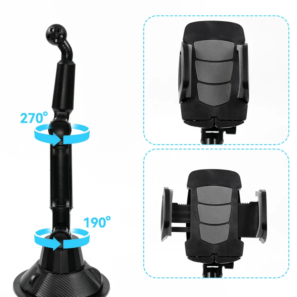 360° Cradle Desktop GPS Mobile Phone Car Cup Mount Stand Phone Holder Universal  - Image 4 of 4