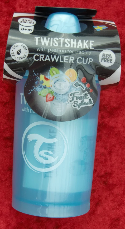 TWISTSHAKE, Crawler Cup, Schnabeltasse, mittellblau, 300 ml, auslaufsicher, ovp - Bild 1 von 1