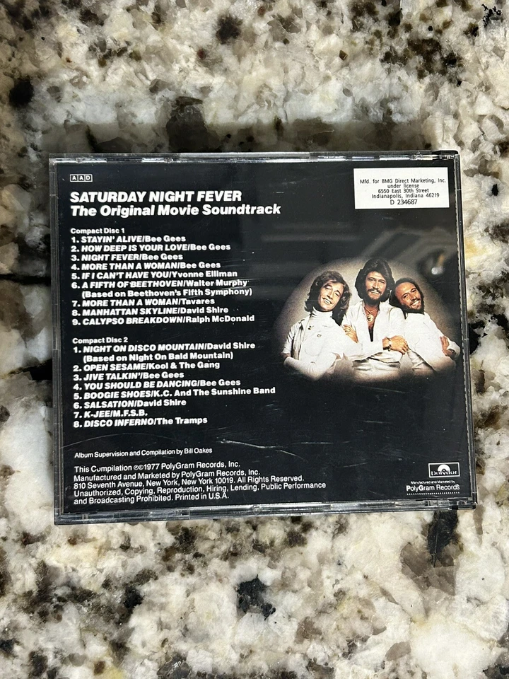 Saturday Night Fever Original Motion Picture Soundtrack 1977 Polydor Double CD - Image 2 of 3