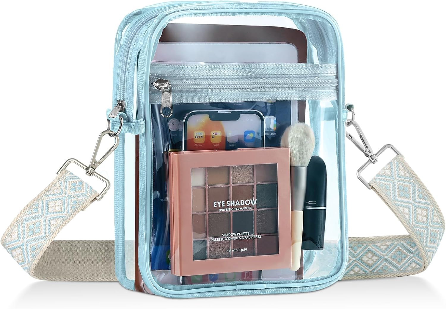 Clear Bag Stadium Approved, Crossbody Bag Purse Adjustable Strap Shoulder Bags f