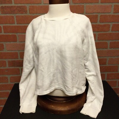 Madewell MWL Tie-Dye Crop Sweatshirt Tee Sz M #NA557 Long Sleeve Lounge  Casual