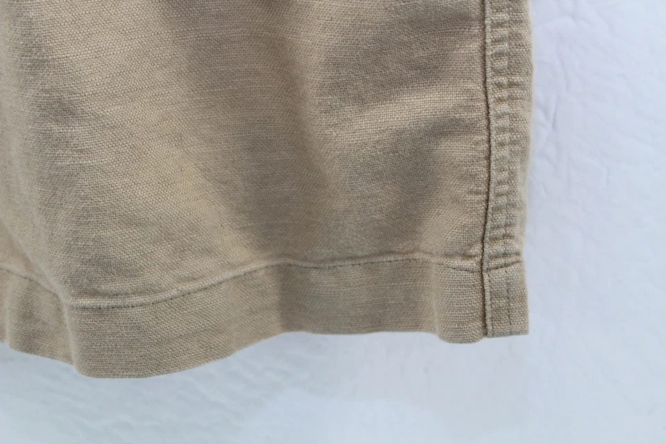 Preswick & Moore Pleated Front Linen Khaki Chino Shorts Mens Size 34 Knee Length - Image 3 of 4