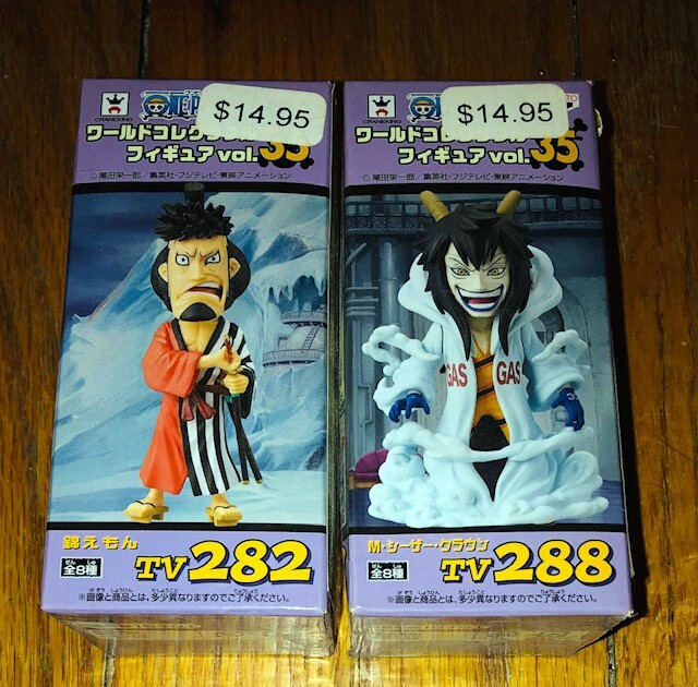 Lot of 2 One Piece Vol. 35 Banpresto WCF Figure Kin'emon Caesar Crown ...