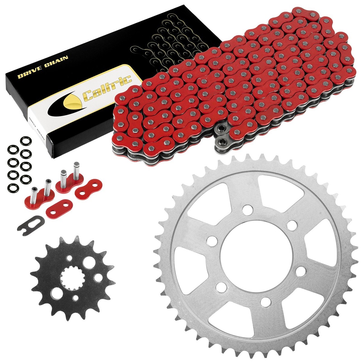 Red O-Ring Drive Chain & Sprockets Kit for Kawasaki ZX900B