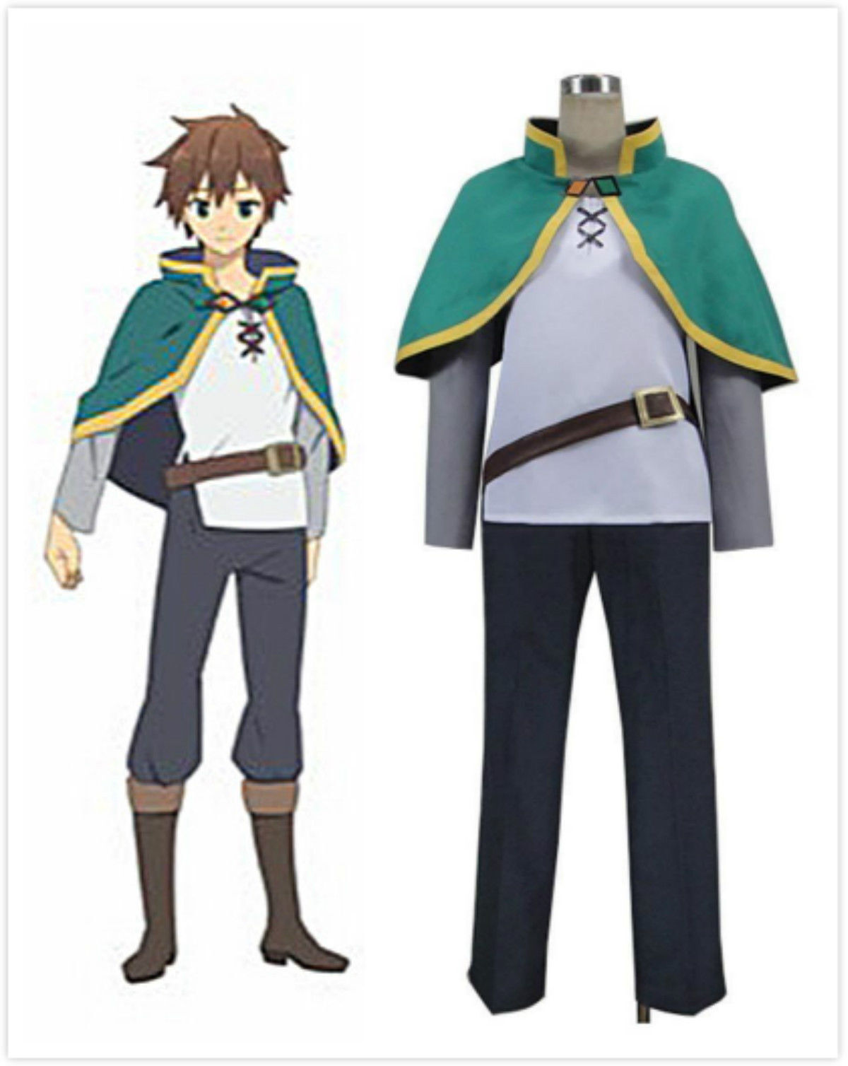 Details about Satou Kazuma Cosplay Costume KonoSuba God's Blessing