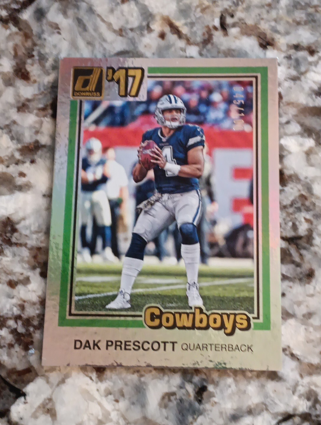 Dak Prescott Donruss Optic 2017 Tribute 1981 45/149 Dallas Cowboys 2nd Yr
