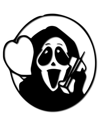 Scream Mask Vinyl Decal, Bumper, Window Decal Sticker | eBay