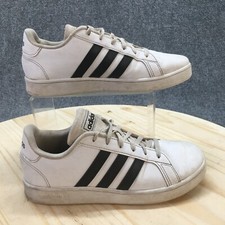 Adidas Shoes Youth 4 Grand Court Sneakers EF0103 White Leather Casual Low Top