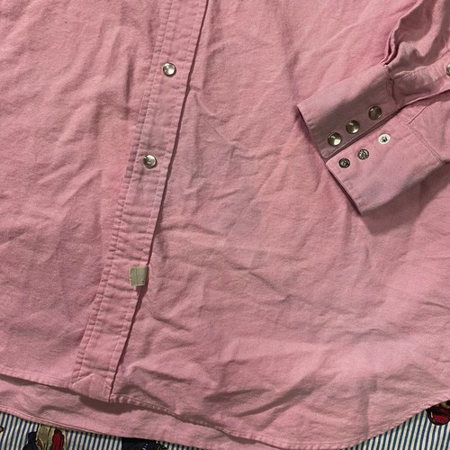 Camisa Polo Ralph Lauren De Colección Rosa Perla Broches de presión Abotonada Adulto GRANDE - Imagen 4 de 8