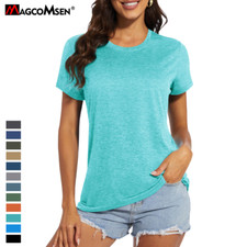 Womens Short Sleeve Quick Dry T-Shirts Wicking Moisture Workout Athletic T-Shirt