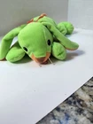 Vtg 1998 Ty Pillow Pals Carrots Bunny Rabbit Plush 14” Toy Floppy Green Orange