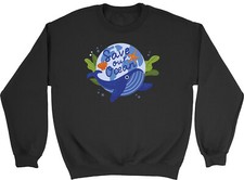 Save Our Ocean Sweatshirt Mens Womens Whale Starfish Shell Earth Sea Gift Jumper