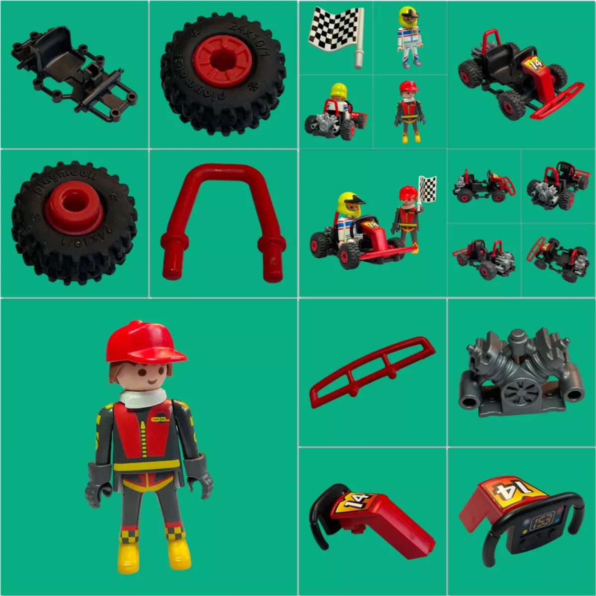 Playmobil 6869 Go Kart Garage Zubeh r und Ersatzteile zum