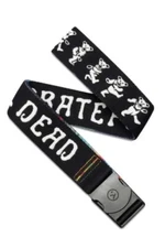Grateful Dead Dancing Bears Arcade NEW Webbing Belt Black Size to 40 inches NWT