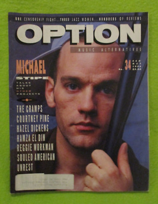 Indie Alternative OPTION Magazine #34 Sept/Oct 1990 CRAMPS MICHEAL STIPE UNREST