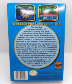 Wheel of Fortune - Family Edition (Nintendo, 1990) nes cib tested complete