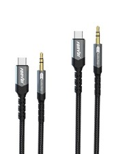 Type C to 3.5mm AUX Cord4FT Hi-Fi Stereo USB C to Aux Headphone Male Cord Car...