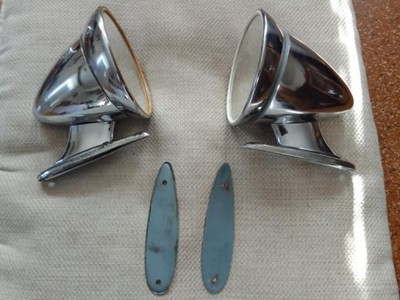 Talbot Berlin chrom spiegel Mercedes 190sl 300sl vw Kafer Porsche wing mirrors