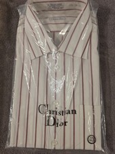Christian Dior Long Sleeve Pinstripe Dress Shirt. 171/2x34/35. Brand New
