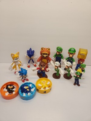 Sonic The Hedgehog & Super Mario Bros Figure Lot Sega Nintendo
