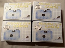 Reusable 35mm Film Camera Blue Film NOT Included New 4-Pack Wedding Gifts Party