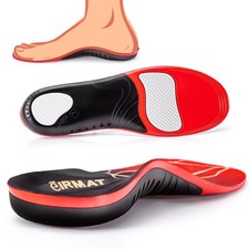 Fasciitis High Arch Support Insoles for Men Women, Work Boot Shoe Inserts for Wo