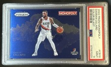 2022-23 Panini Prizm Monopoly Damian Lillard Color Blast #CB-18 PSA 9